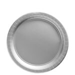 9inch Paper Plates SILVER