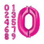 Number Foil Balloons PINK2