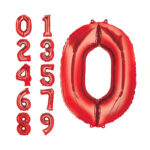 Number Foil Balloons RED