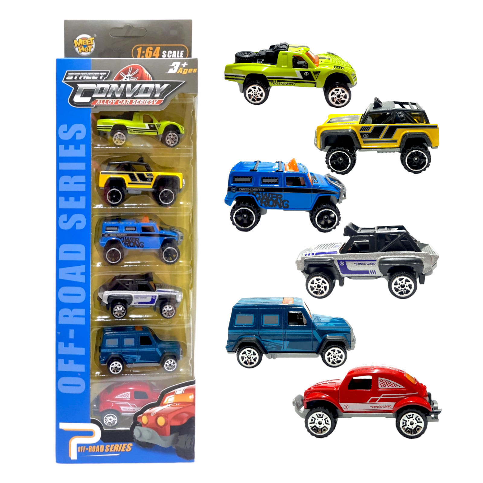 6pcs Set of Mini Street Convoy Alloy Toy Cars for Kids Party Time Dubai