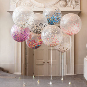 1pc 36" Jumbo Latex Balloon - Clear - Image 3