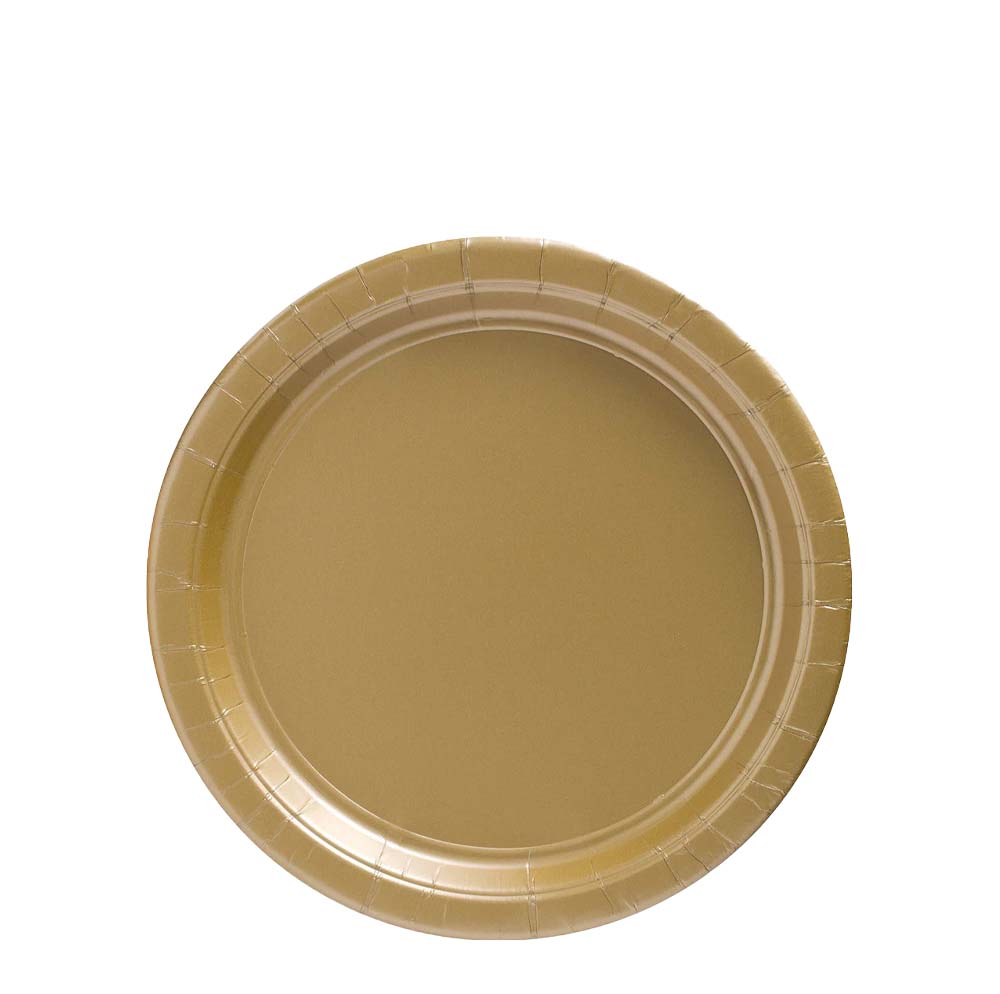 7inch Paper Plates GOLD
