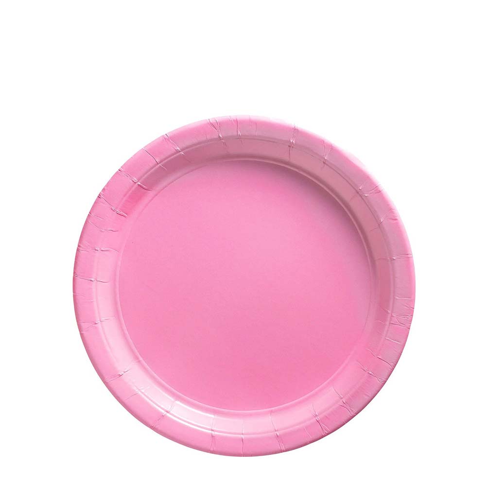 7inch Paper Plates LIGHT PINK
