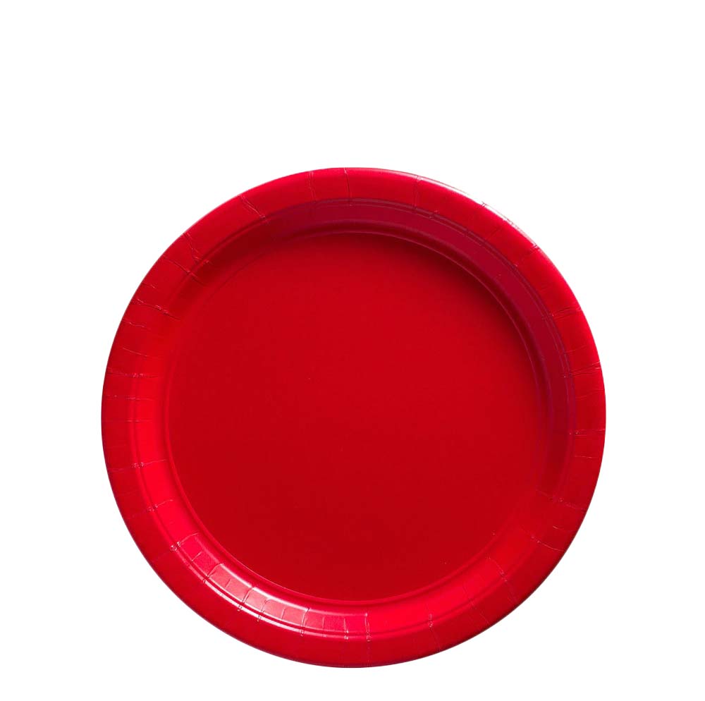 7inch Paper Plates RED