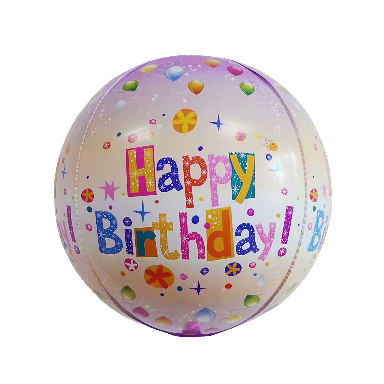 1 Piece 24inch Pink Orbz Happy Birthday Foil Balloon – Party Time Dubai