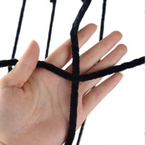 5feet Black Hanging Spider Web Halloween Decoration - Image 3
