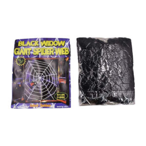 5feet Black Hanging Spider Web Halloween Decoration - Image 4