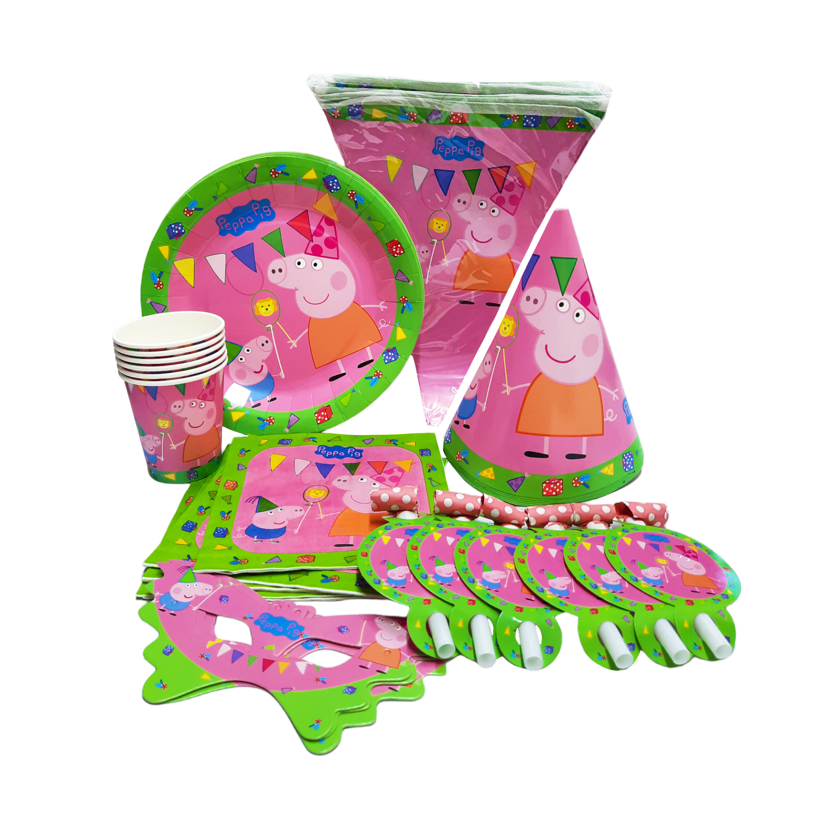 37Pieces Peppa Pig Party Pack Disposable Tableware Sets Party