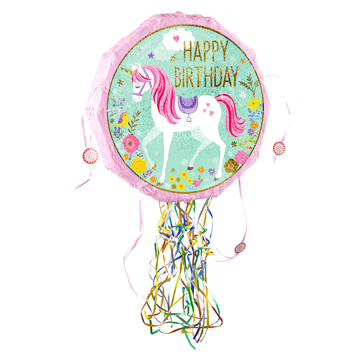 45cm Unicorn Pull String Piñata – Party Time Dubai
