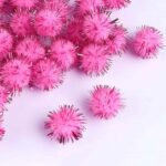 Pompoms Glitter Pink2