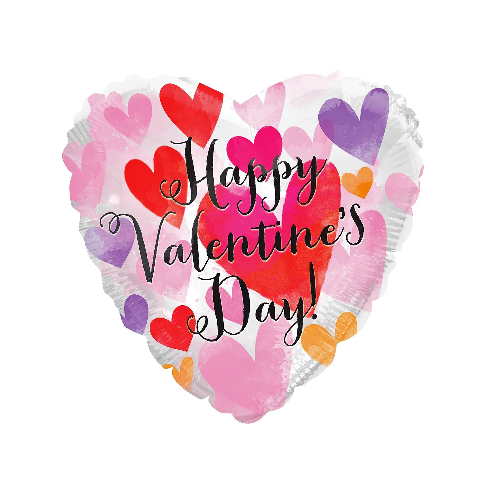 1 Piece 18inch Heart Happy Valentine’s Day Foil Balloon – Party Time Dubai