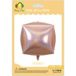 4D CUBE HOLOGRAPHIC – 24in x 61cm – ROSEGOLD