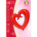 HOLLOW HEART FOIL – 40in RED