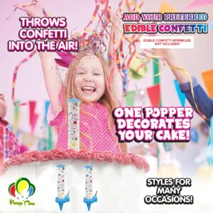 2pcs Party Popper Cake Topper - Birthday Cake Decoration - Image 3