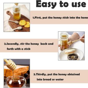 2 Pieces 15cm Wooden Honey Dipper, Honey Stirrer Sticks - Disposable Tablewares - Image 3