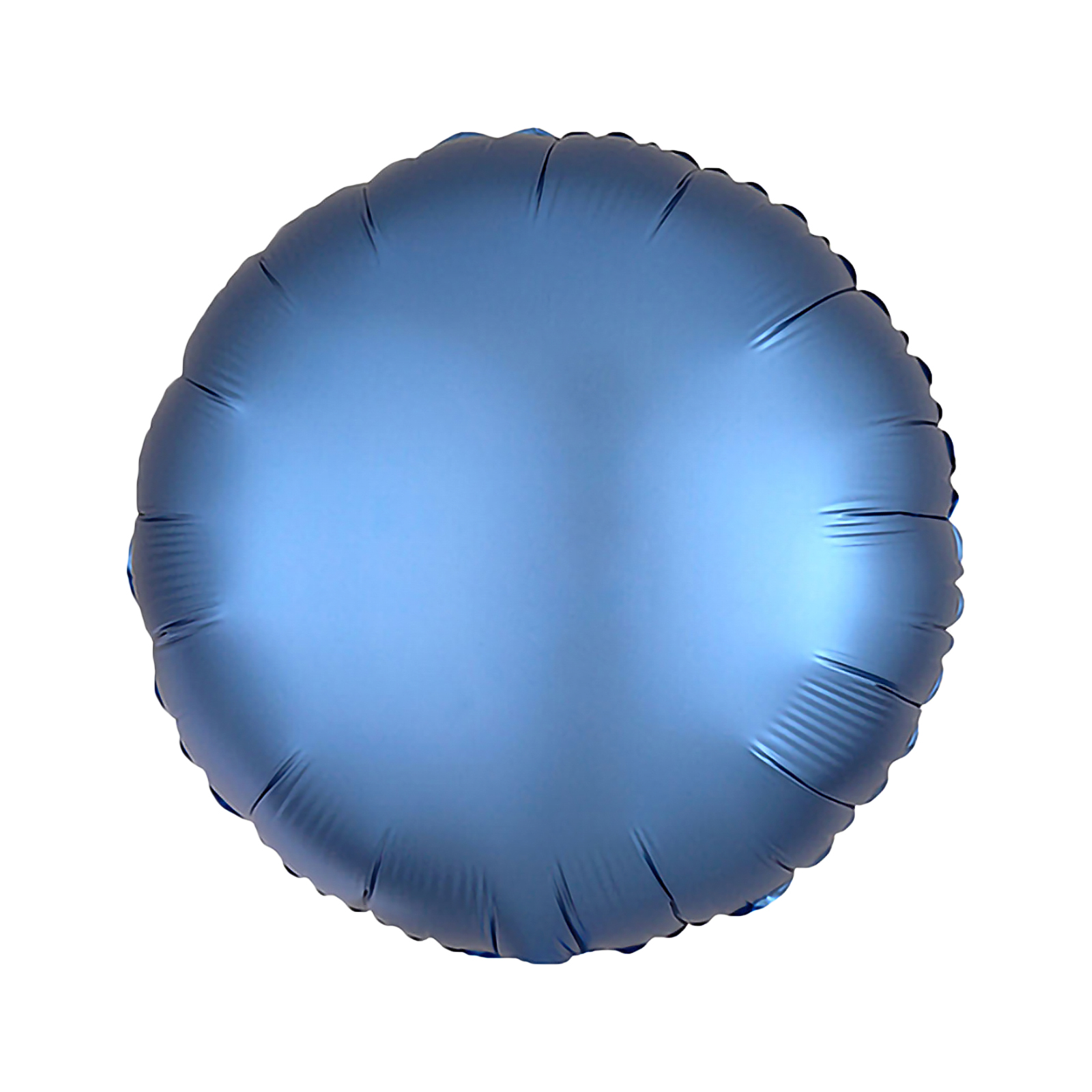 1pc 18″ Matte Round Foil Balloon – Blue – Party Time Dubai