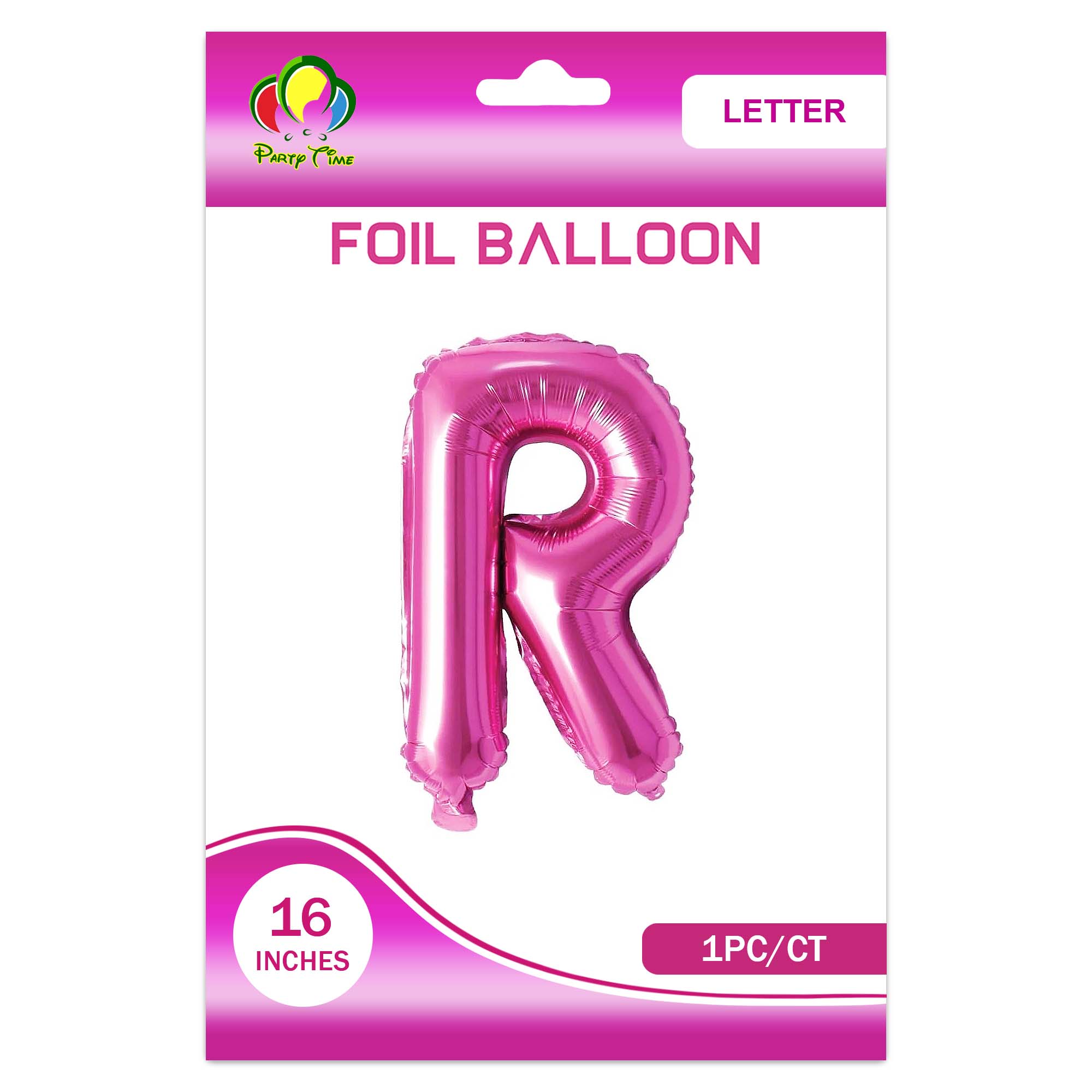 16″ Letter R Foil Balloon, Pink – Party Time Dubai