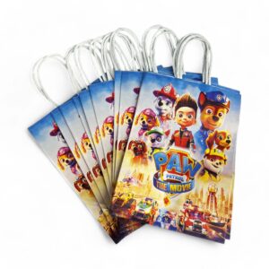 12-Pieces 22x15x8cm Paw Patrol Paper Bags - Theme Birthday Party Favor Bags - Image 3