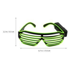 1pc LED Shutter Eye Glasses, Light Up Party Glasses New Year Party Props - Red - Image 4