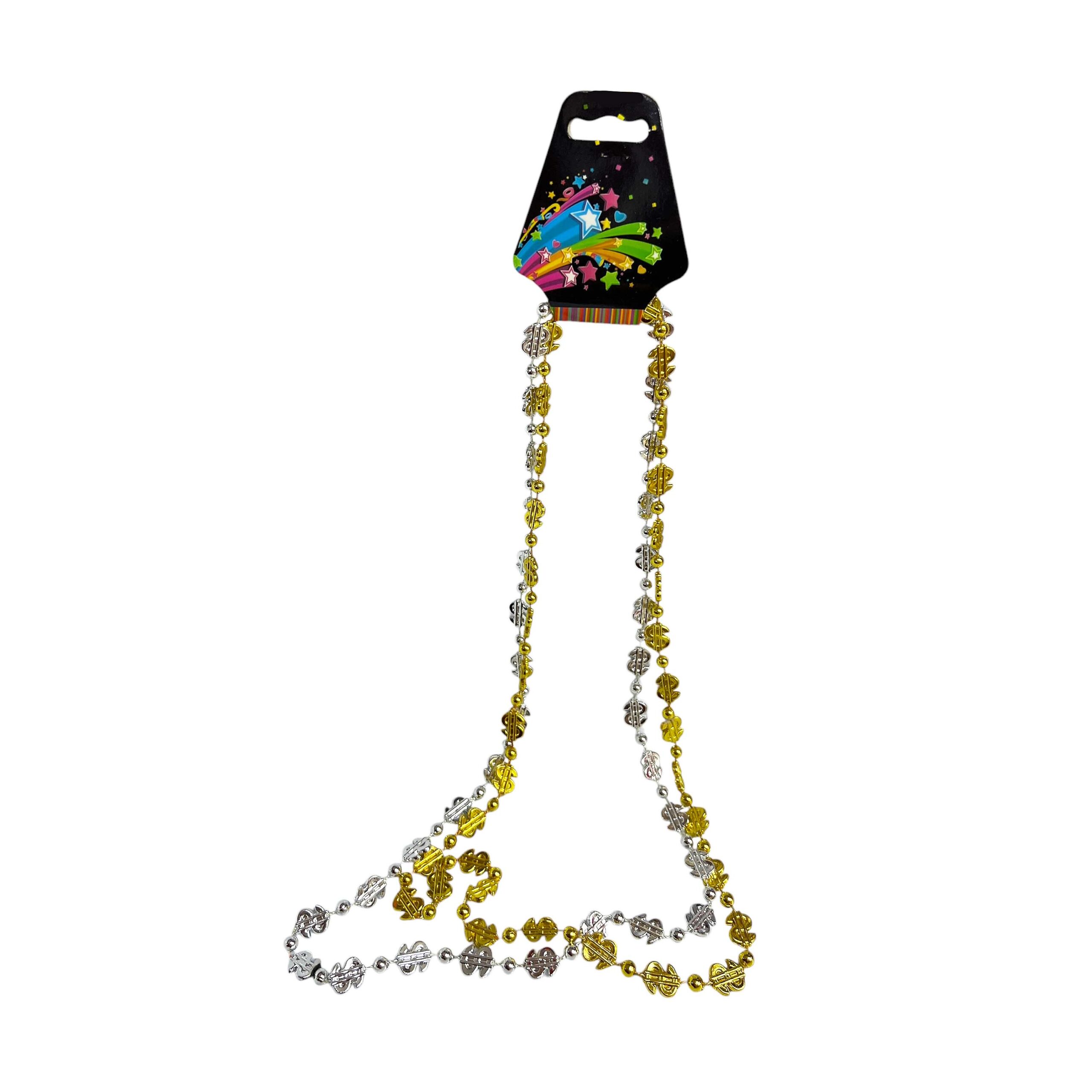 2pcs Dollar Sign Party Necklace, New Year Party Props & Accessory ...