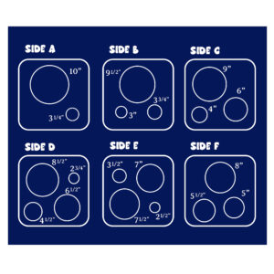 19 Holes Foldable Balloon Sizer Box - Balloon Measurement Tool - Image 3