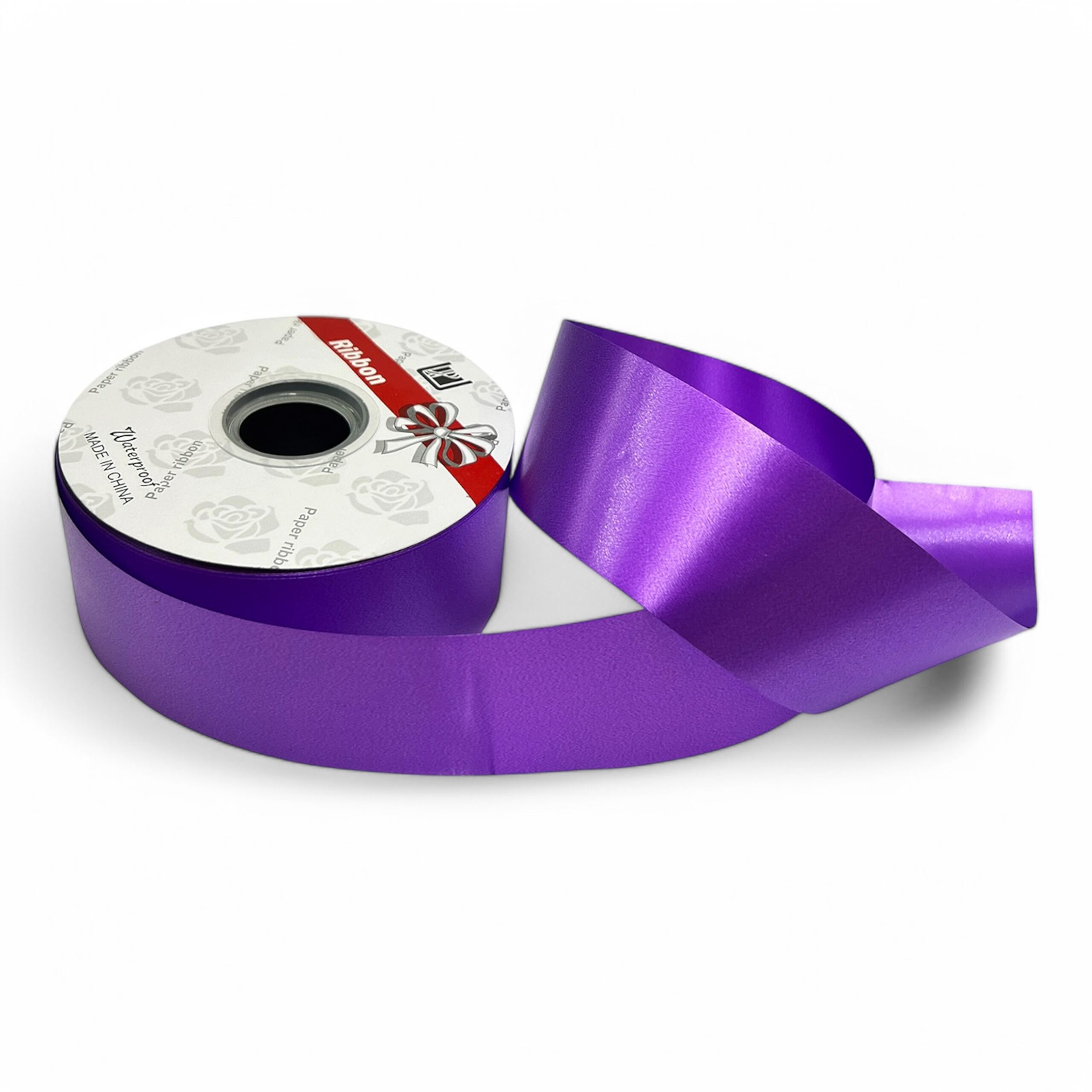 4.8cm x 50mtrs Purple Plastic Gift Ribbons, Gift Decoration – Party ...