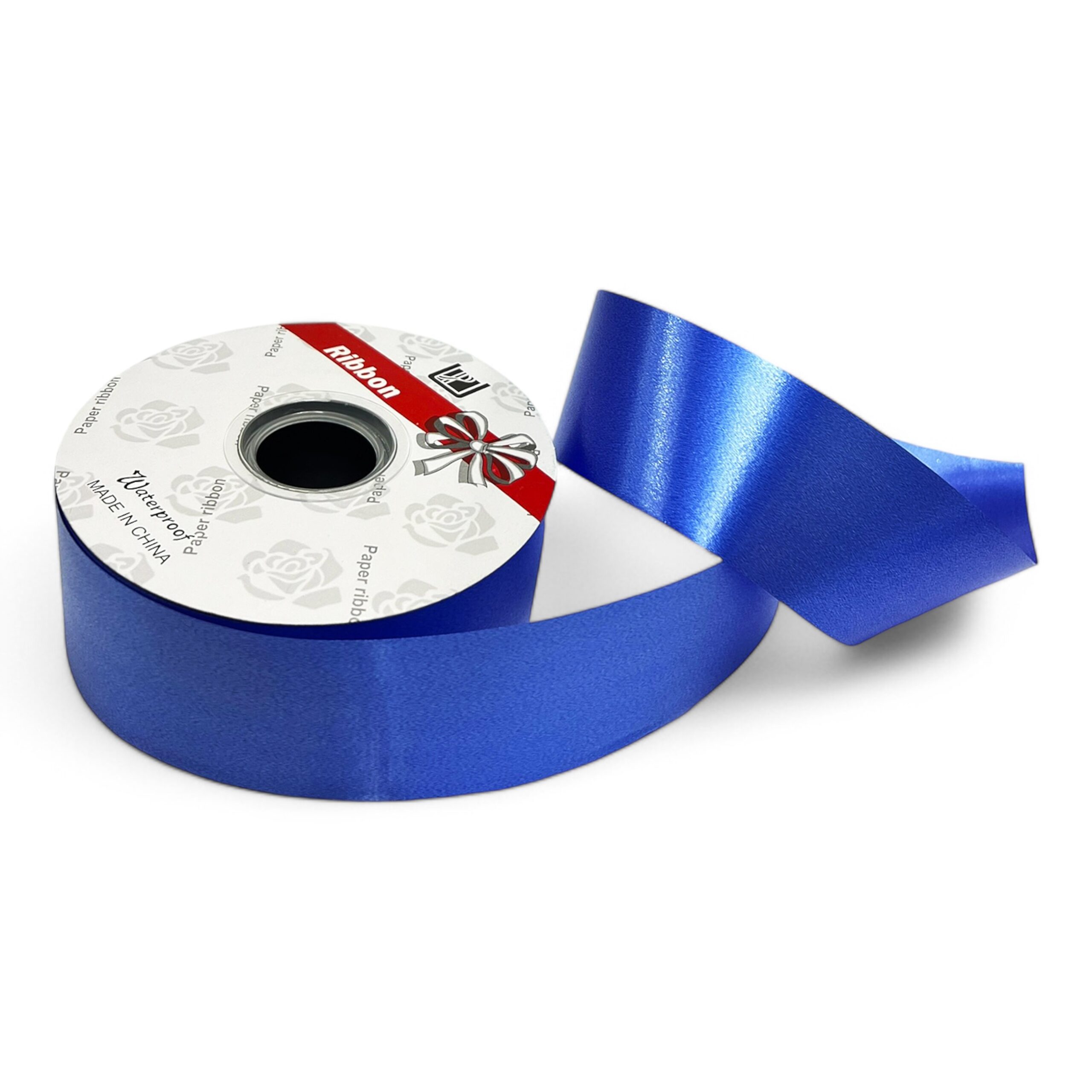 Blue Plastic Rib 4.8cm x 50mtrs Dark Blue Plastic Gift Ribbons, Gift Decoration – Party ...