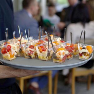 24-Pieces Dark Silver Mini Metallic Plastic Forks - Disposable Party Tableware - Image 3