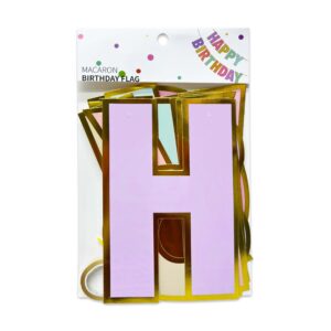 Pastel Colorful Happy Birthday Banner - Party Decorations - Image 4