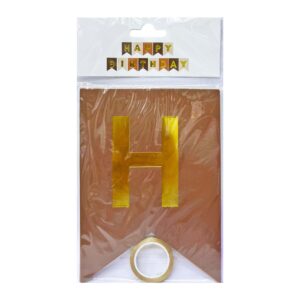Vintage Brown Happy Birthday Banner - Party Decorations - Image 3