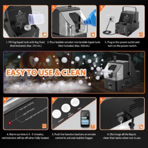 3in1 Fog Bubble Machine 450Watts, Indoor & Outdoor Party Machine - Image 4