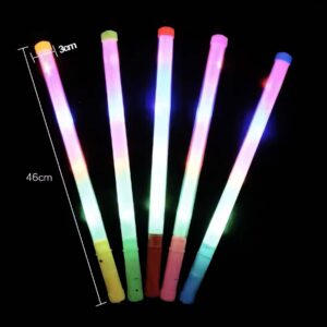 12pcs Happy New Year Paper Light Stick, Assorted Colors - New Year Party Photo Props - Image 2