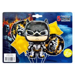 5-Pieces Batman Theme Foil Balloons Set - Image 1