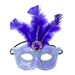 Masquerade Eye Masks, Purple – Party Favor - Image 1